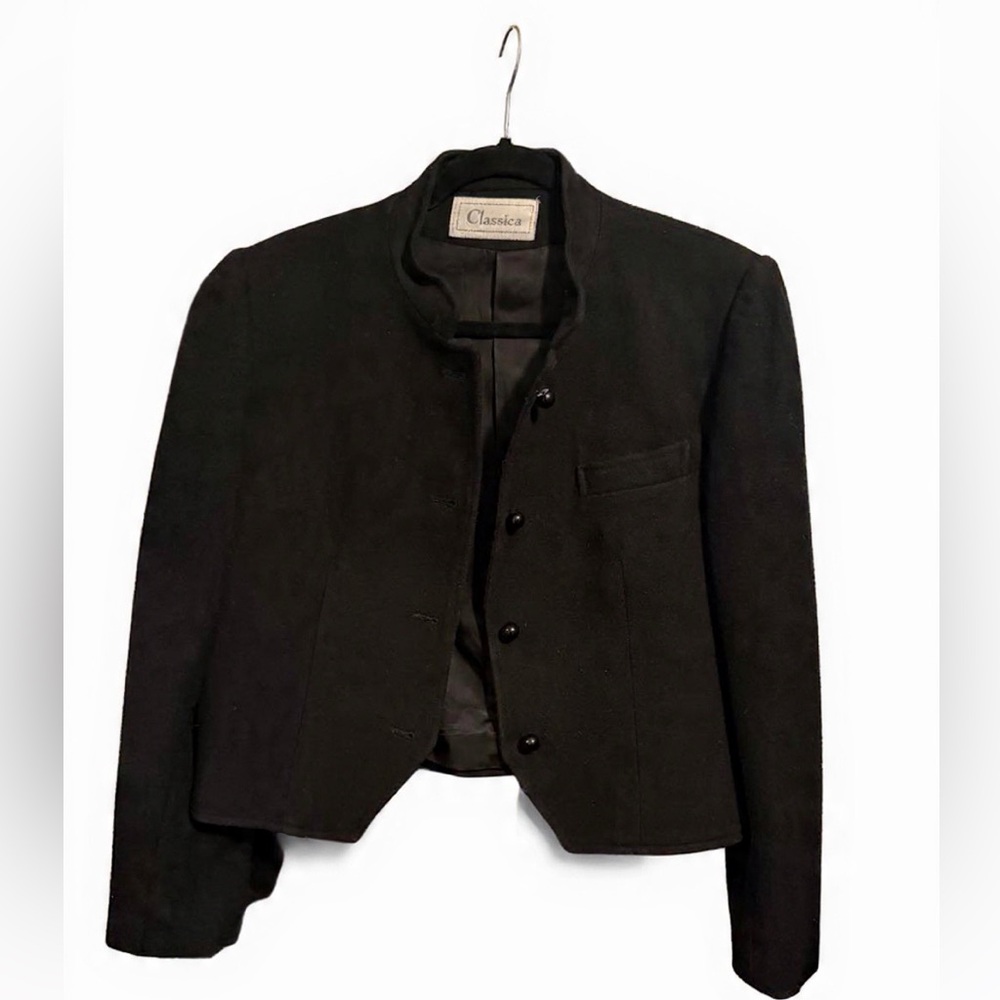 Vintage Classica Cropped Wool Jacket